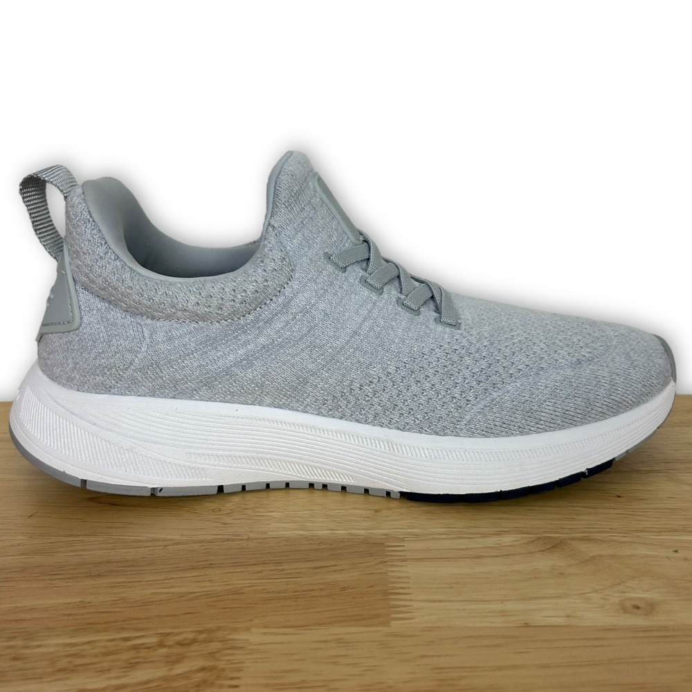 NEW Peter Millar Glide V3 Sneaker Men 8 (EU 41) Gray White MA24EF90 Knit Low Top
